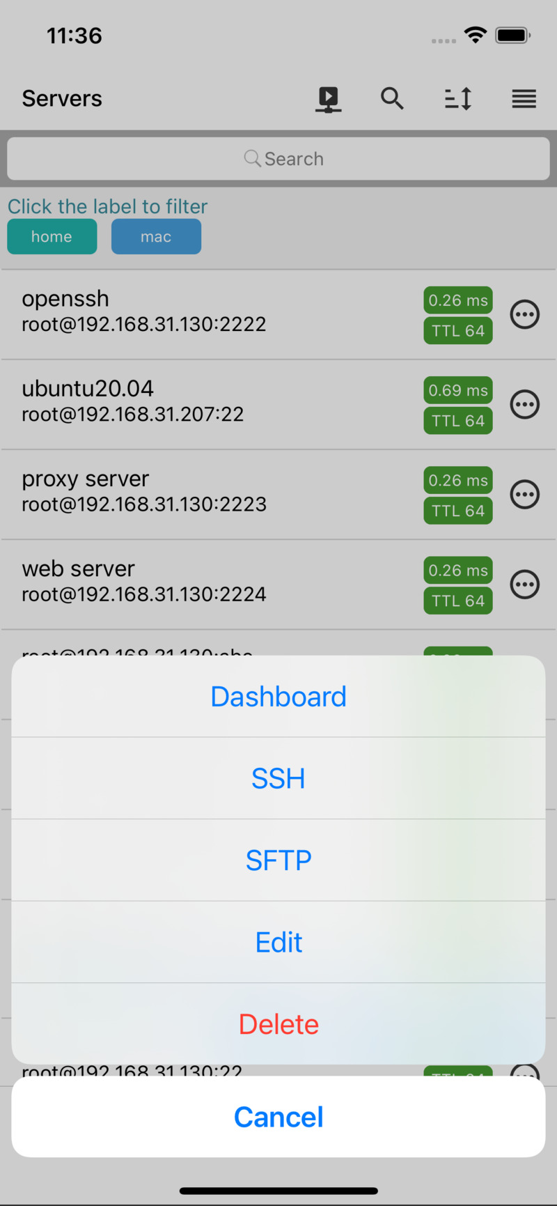 Manage Servers